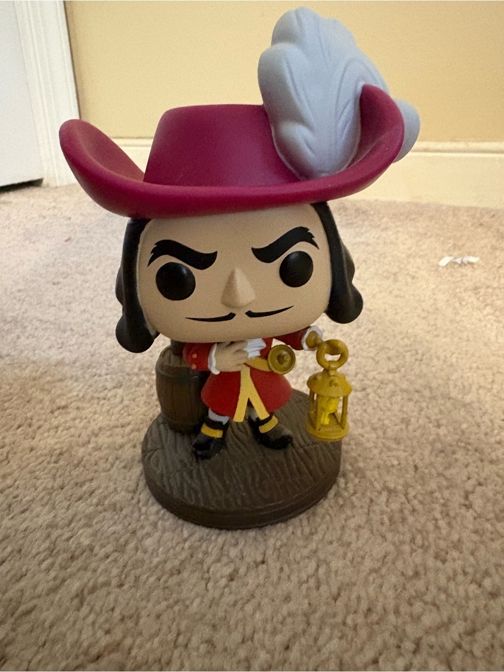 Disney Red and White Captain Hook Vinyl Figure